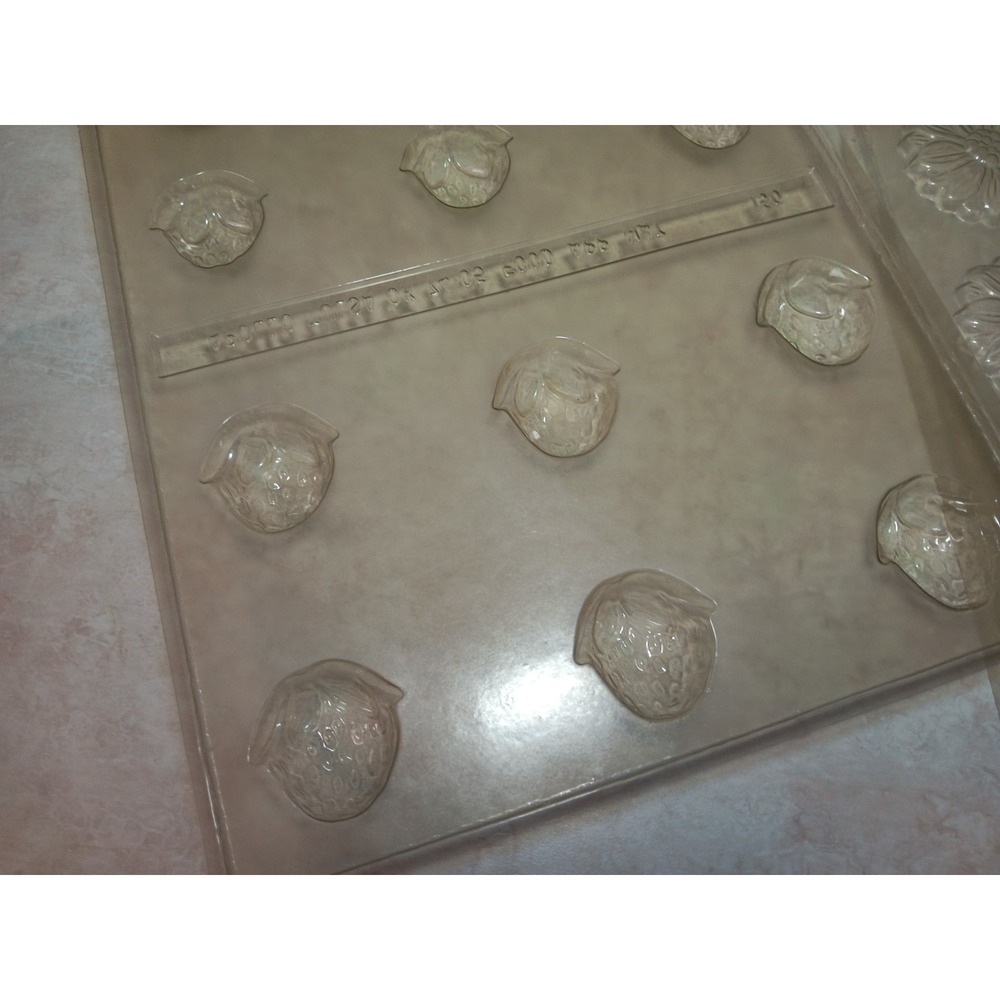 Vtg Apollo Chocolate Molds Strawberries and Sunflowers Strawberry Fields Bakery - Picture 6 of 6